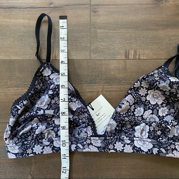 {Spell} Juniper Tri Bralette XXL Charcoal Floral - Picture 11 of 15